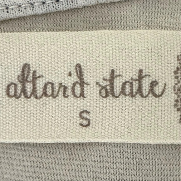 ALTAR’D STATE Fit Flare Mini Beige Black Lace Dress Sleeveless Scalloped Small - Picture 8 of 12